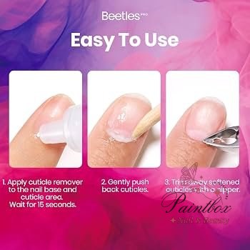 Beetles Pro Cuticle Remover 40ml Cuticle Remover Softener Liquid | Gently Removes Dead Skin & Overgrown Cuticles for Nail Technicians, Professional Salon Manicure