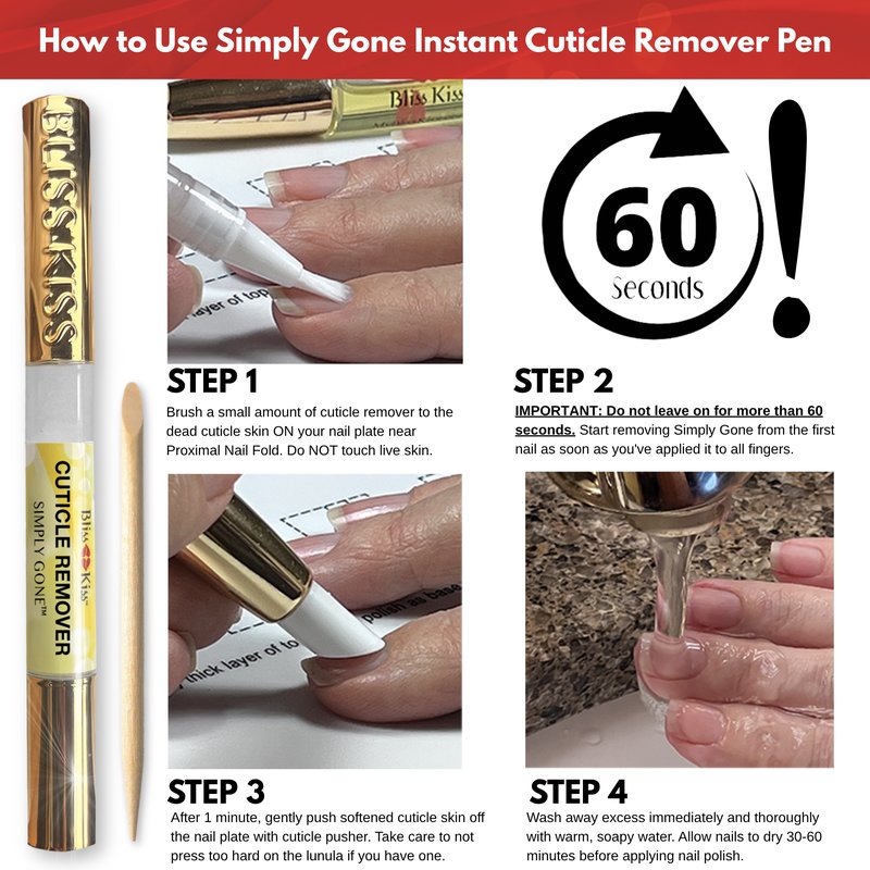 Simply Gone™ Cuticle Remover Pen Instructions